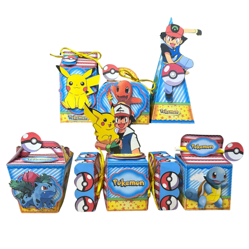 Kit Festa Pokemon Aniversário Caixinhas Personalizadas