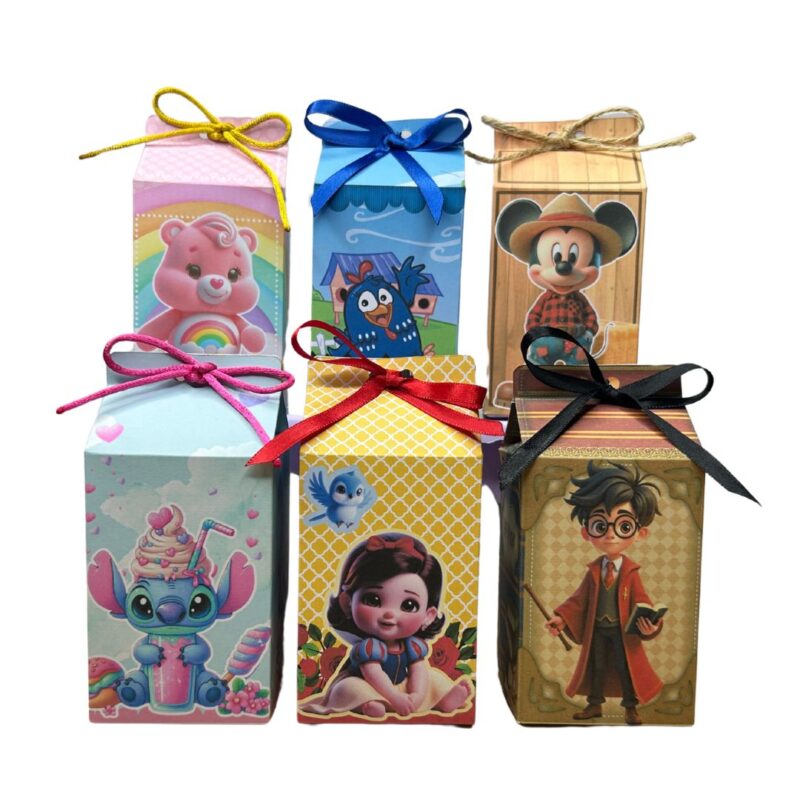 Kit Festa Caixinhas Milk Aniversário infantil Diversos Temas