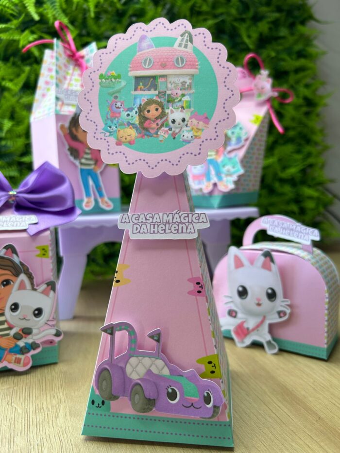 Kit Festa Casa Magica da Gabby Aniversário infantil - Imagem 3