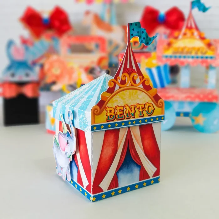 Kit Festa Circo Vermelho Aniversário infantil - Imagem 2