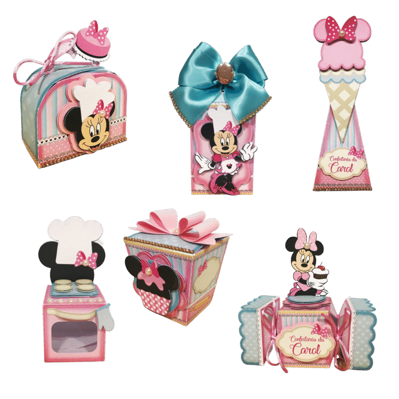 Kit Festa Minnie Confeiteira Aniversário infantil